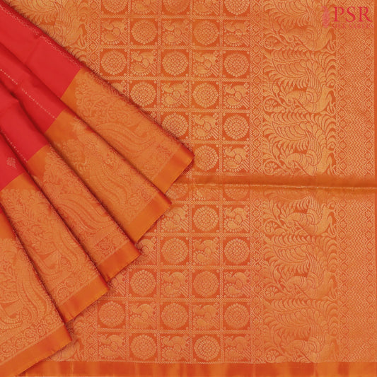 Red Soft Silk Mix Saree