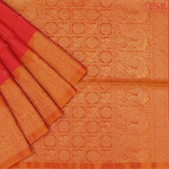 Red Soft Silk Mix Saree