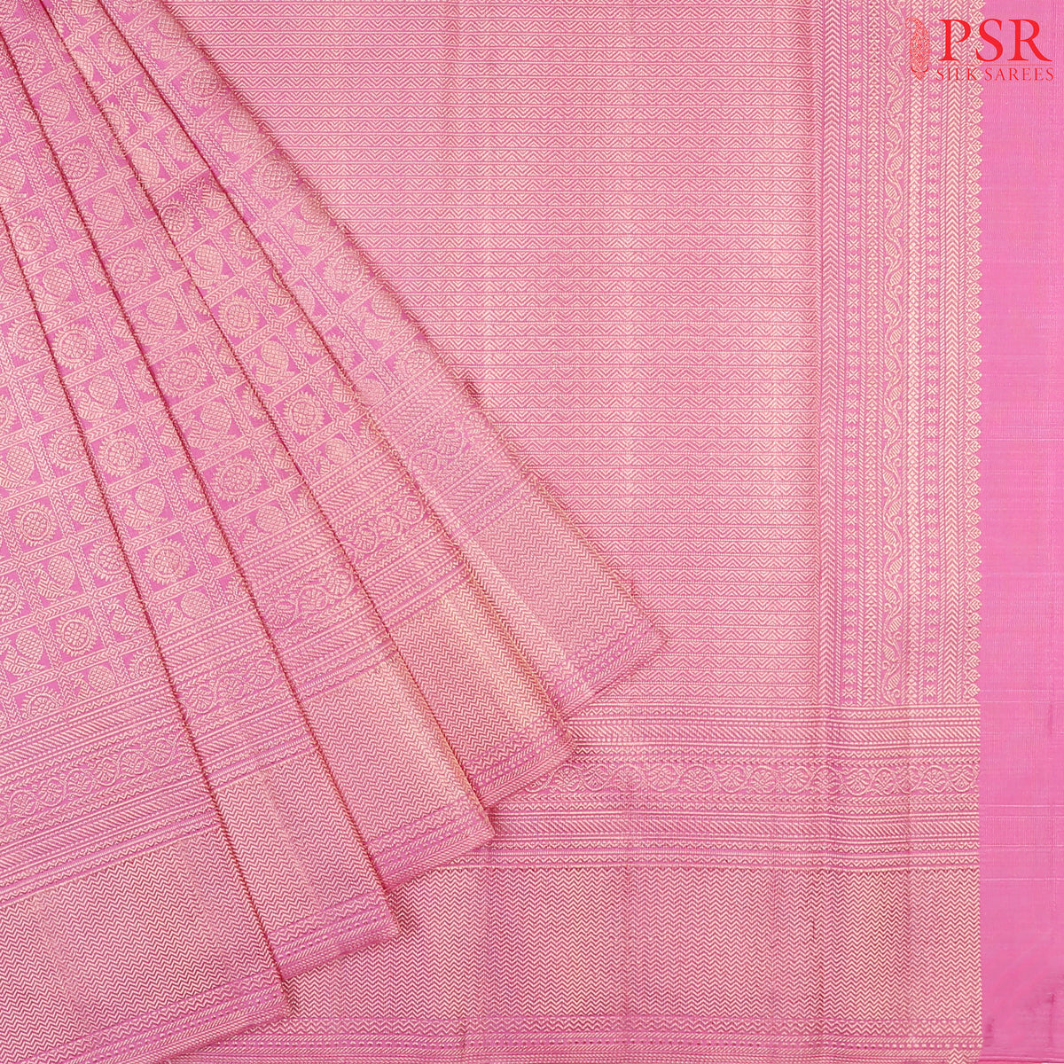 Persian Pink Kanchipuram Silk Saree