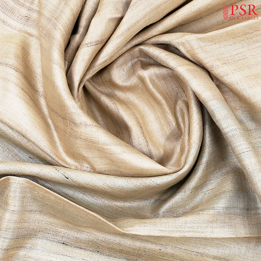Royal Beige Kadhi Tussar Silk Saree