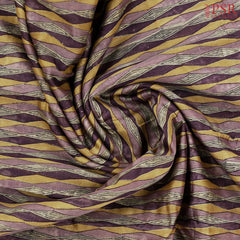 Purple & Mustard Chanderi Silk Cotton Saree
