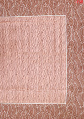 Peach Semi Tussar Saree
