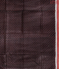 Black & Red Maheshwari Silk Cotton Dress Material