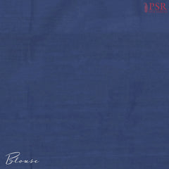 Cobalt Blue Kalakshetra Kovai Cotton Saree