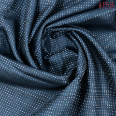 Dark Prussian Blue Semi Tussar Saree