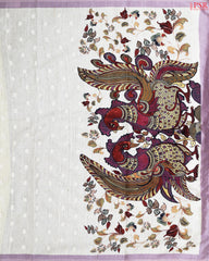Pearl Beige Semi Tussar Saree