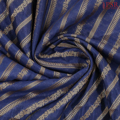 Dark Blue Semi Dupion Saree