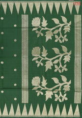 Dark Green Silk Cotton Saree