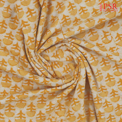 Yellow Batik Print Running Material