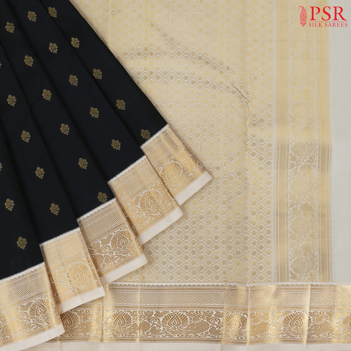Black Fancy Kanchipuram Silk Saree