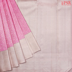 Rose Pink Bridal Kanchipuram Silk Saree