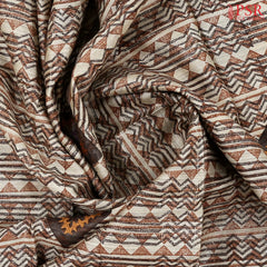 Beige Kadhi Tussar Silk Saree