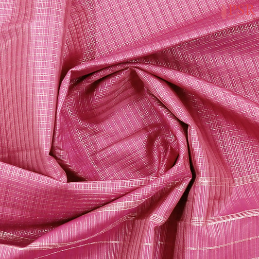 Flamingo Pink Kanchipuram Silk Saree