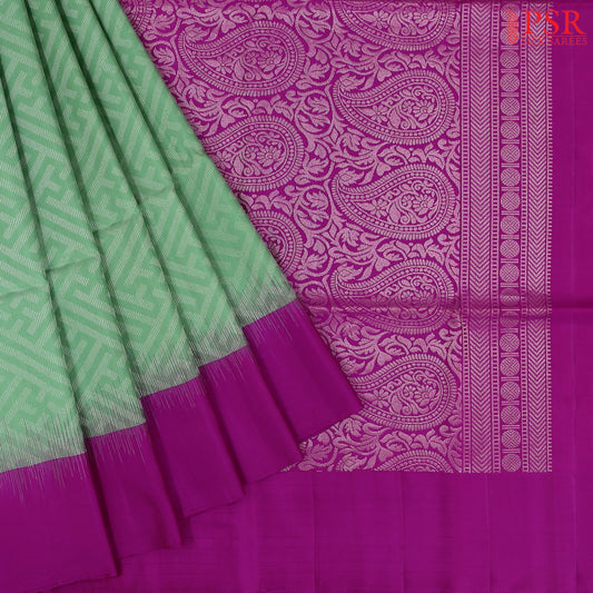 Mint Green Soft Silk Saree