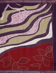 Affair Purple Munga Silk Saree