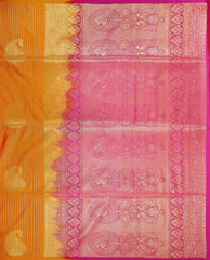 Orange Soft Art Silk Saree