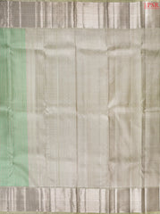 Green & Beige Kanchipuram Jacquard Silk Saree