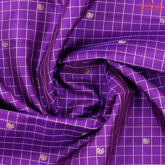 Violet Kanchipuram Silk Saree