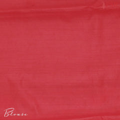 Red Chiniya Silk Saree