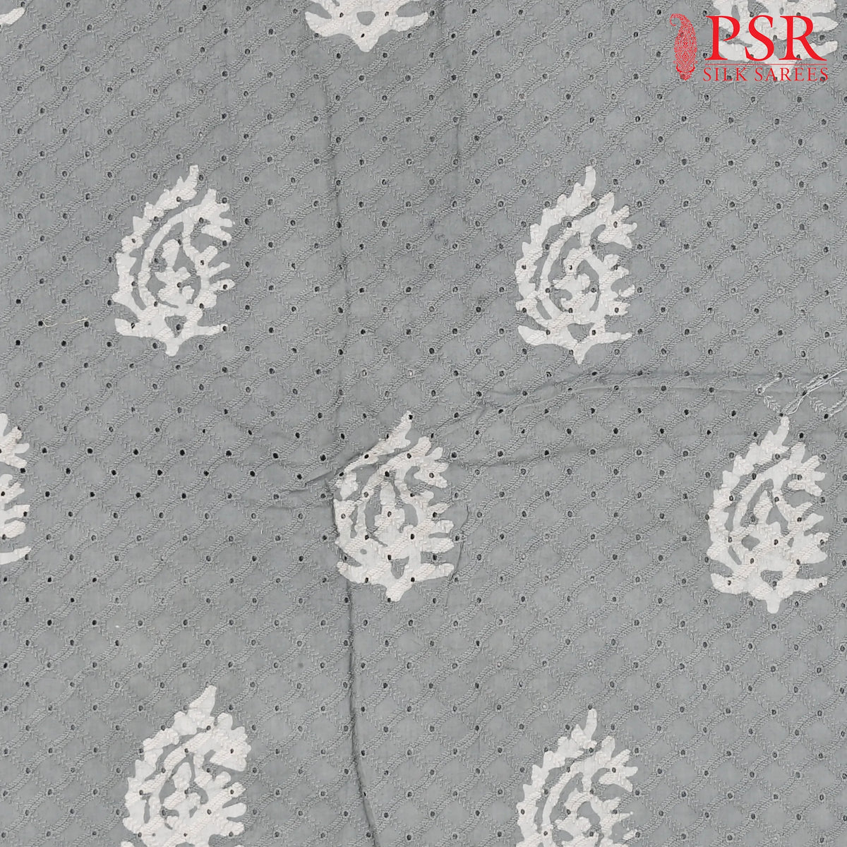 Grey Hacoba Embroidery Running Material