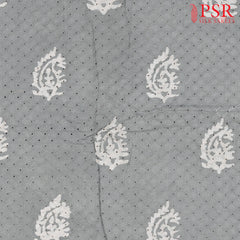 Grey Hacoba Embroidery Running Material