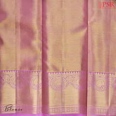 Light Turquoise Kanchipuram Tissue Silk Saree