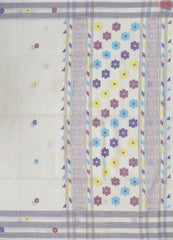 Off White Byloom Cotton Saree