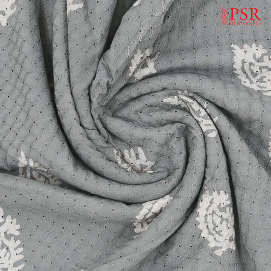 Grey Hacoba Embroidery Running Material