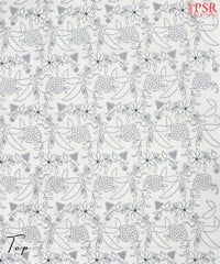 White Cotton Dress Material