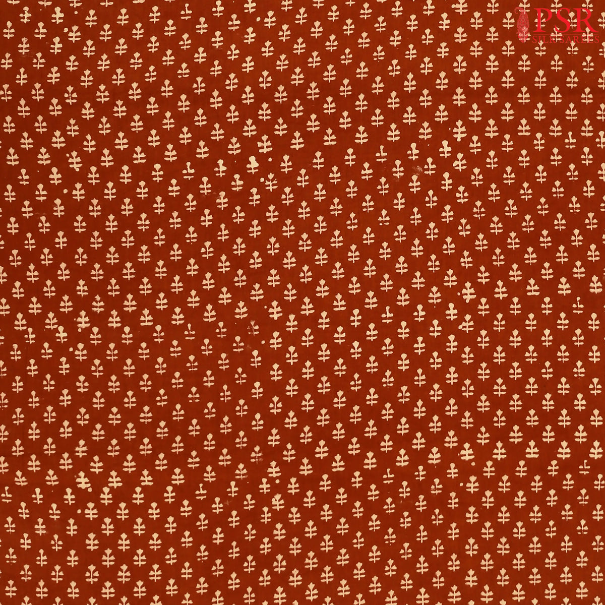 Brown Cotton Print Running Material