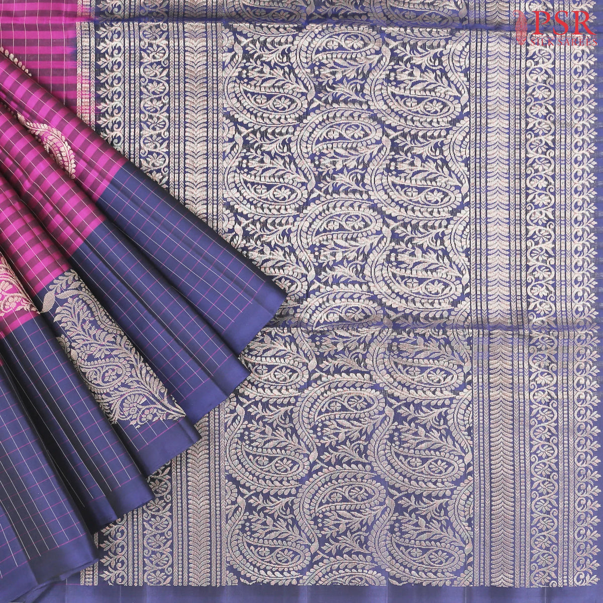 Tyrian Purple Soft Silk Mix Saree