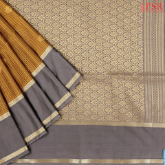 Mustard Brown Soft Art Silk Saree