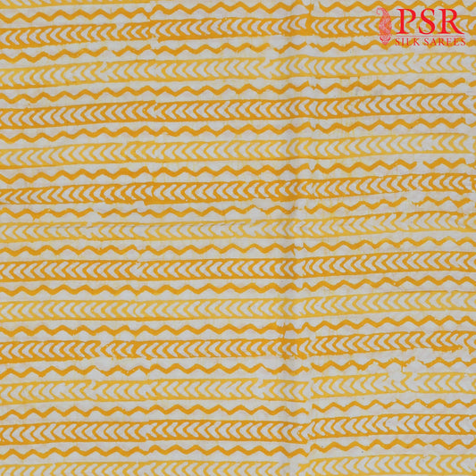 Yellow Batik Print Running Material