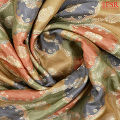 Tan Semi Banaras Saree