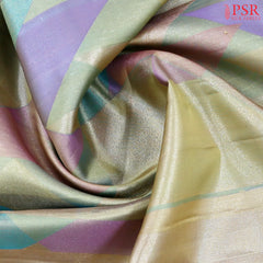 Multicolor Kanchipuram Jacquard Tissue Silk Saree