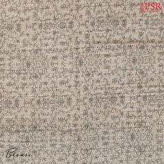 Dark Prussian Blue Semi Tussar Saree