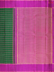 Dark Green Kanchipuram Silk Saree