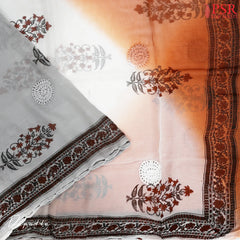 White Pure Cotton Dress Material