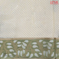 Beige Silk Cotton Saree
