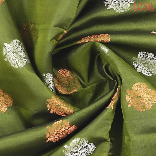 Fern Green Soft Silk Saree