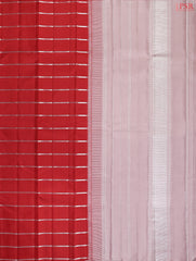 Carmine Red Kanchipuram Silk Saree