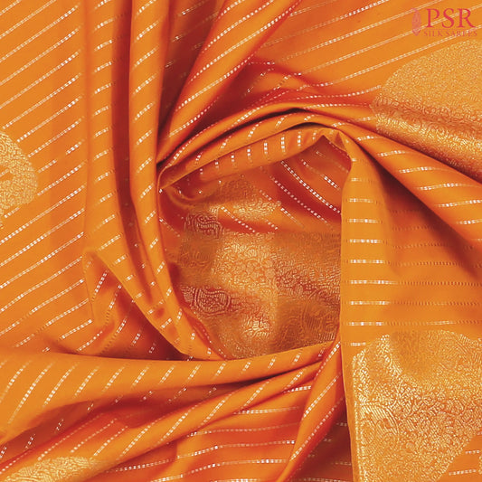 Orange Soft Art Silk Saree