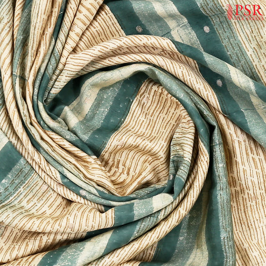 Yellow Beige Assam Saree
