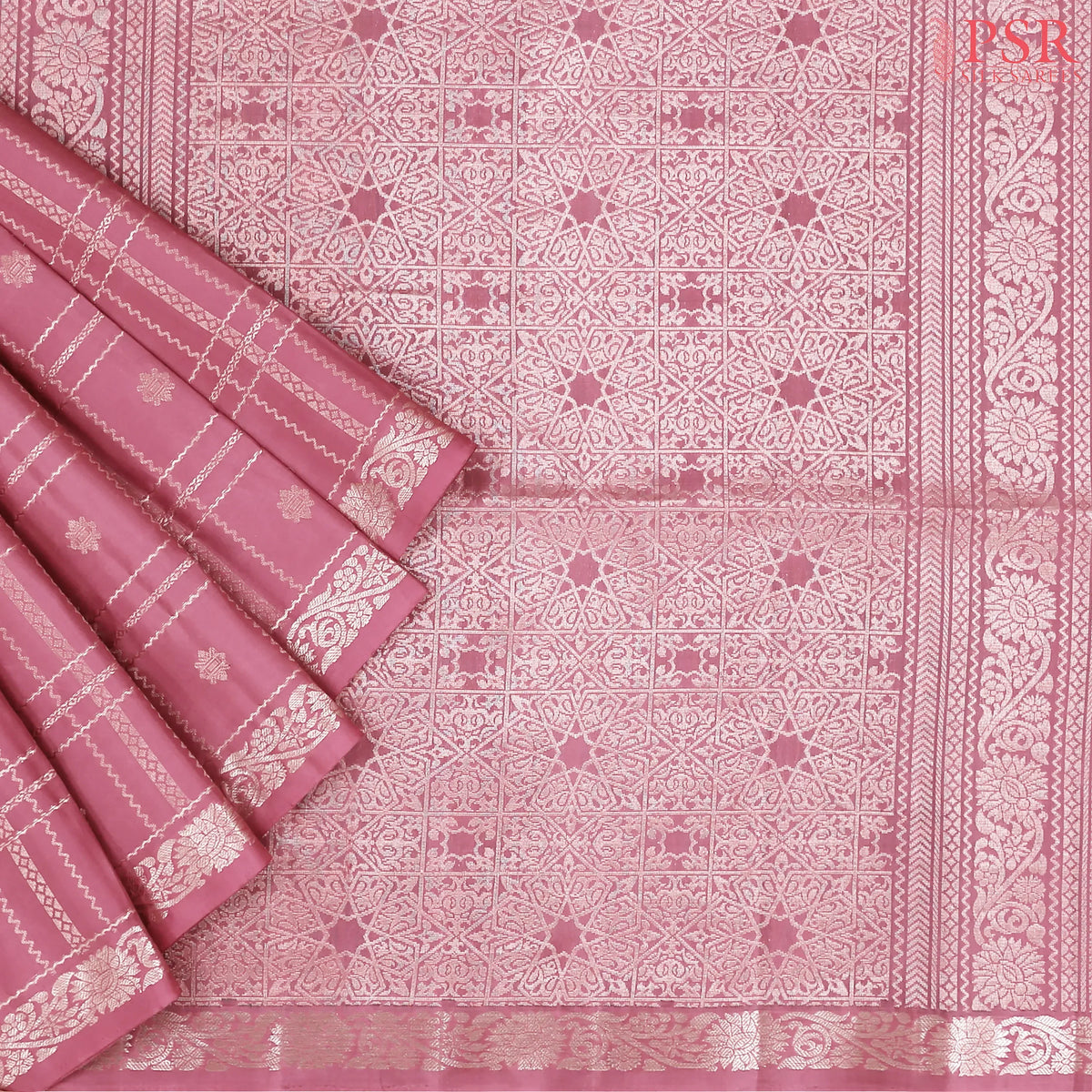 Onion Pink Soft Silk Saree