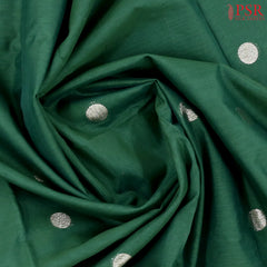 Dark Green Silk Cotton Saree