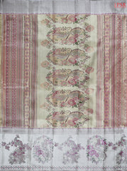 Metallic Gold Kanchipuram Jacquard Tissue Silk Saree