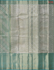 Turquoise Blue Kanchipuram Tissue Silk Saree