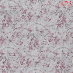 Pale Thistle Linen Print Running Material