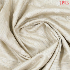Pearl Beige Semi Tussar Saree