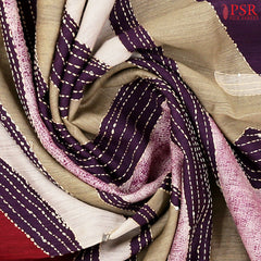 Affair Purple Munga Silk Saree